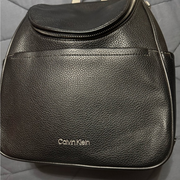Calvin Klein Black Textured Backpack